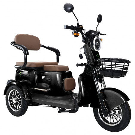 Triciclo eléctrico Freejoyer FV6 1000W 60V 20Ah Negro