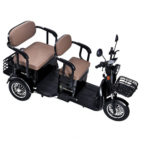 Triciclo Elettrico Freejoyer FV6 Max 1800W 72V 20Ah Nero