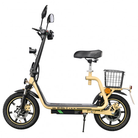 Trottinette électrique TWOFISH M5 Elite-E 500 W Beige, Certification CEE