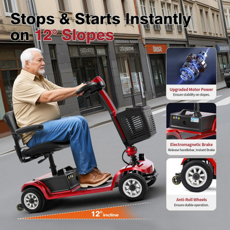 Unificare Unagi Red τετράτροχο σκούτερ