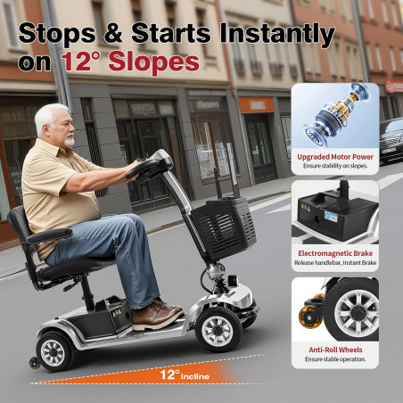 Unificare Unagi Scooter Quadriruota Argento