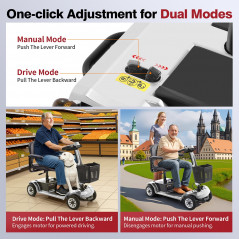 Trottinette Quadriwheel Argent Unificare Unagi