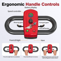 Lucas Pro Unificare elektromos robogó 180 W 24 V 12 Ah Piros