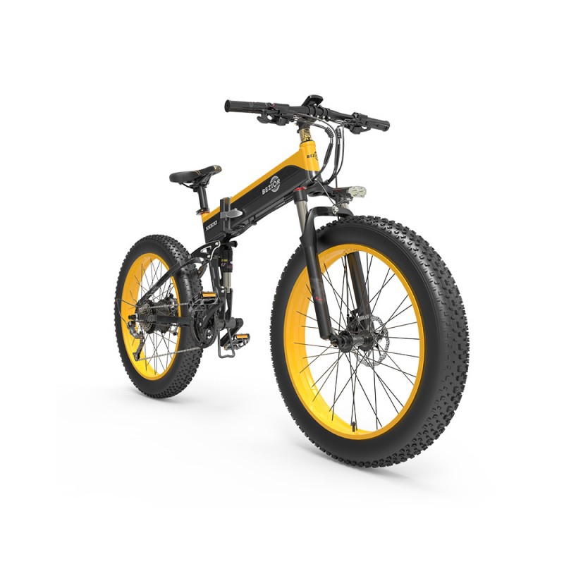 BEZIOR X1000 Folding Electric Bike 1000W 40km/h Black Yellow