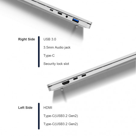 Ninkear S14 – Laptop AMD Ryzen 7535HS com 16 GB de RAM e 1 TB de armazenamento