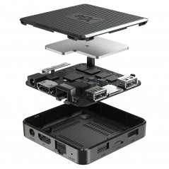 X98Q Amlogic S905W2 tv-boks med 2 GB RAM og 16 GB lagerplads, 5G WiFi, AV1, 4K-opløsning