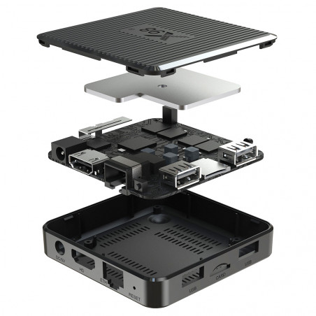 X98Q Amlogic S905W2 TV Box cu 2 GB RAM și 16 GB stocare, WiFi 5G, AV1, rezoluție 4K