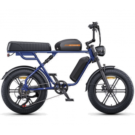 Bicicleta Elétrica ENGWE M1 Azul Com 2 baterias 48V 28.6Ah 250W 65NM