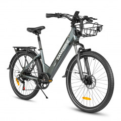 Bicicleta elétrica Samebike RS-A01 Pro-T cinza 250w 36V 15Ah