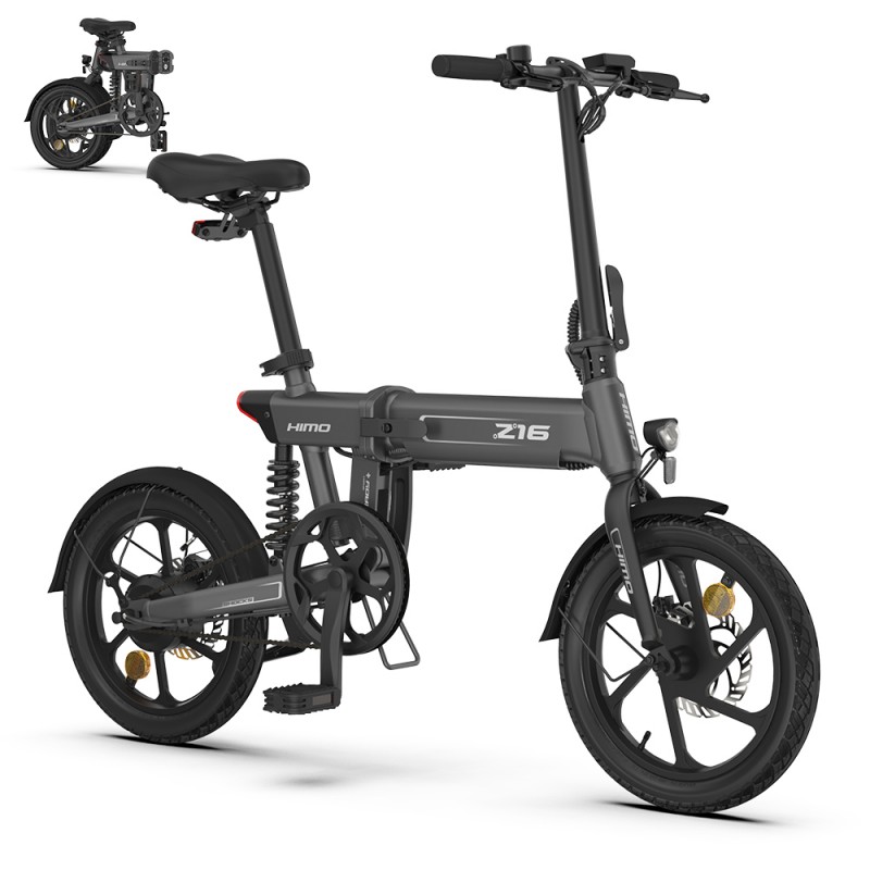 HIMO Z16 MAX Folding Electric Bicycle 16 Inch 250W Motor - Gray