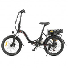 Samebike JG20 Smart 350W Πτυσσόμενο Ηλεκτρικό ποδήλατο - Μαύρο