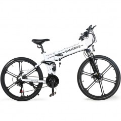 Samebike LO26 II Összecsukható elektromos kerékpár 500W 35km/h Fehér