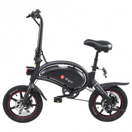 Bicicletta elettrica ciclomotore pieghevole DYU D3 Plus 14 pollici nera