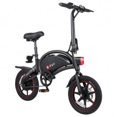 Vélo électrique cyclomoteur pliant DYU D3 Plus 14 pouces noir