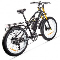 Bicicleta eléctrica CYSUM M900 Motor 48V 1000W Negro puro