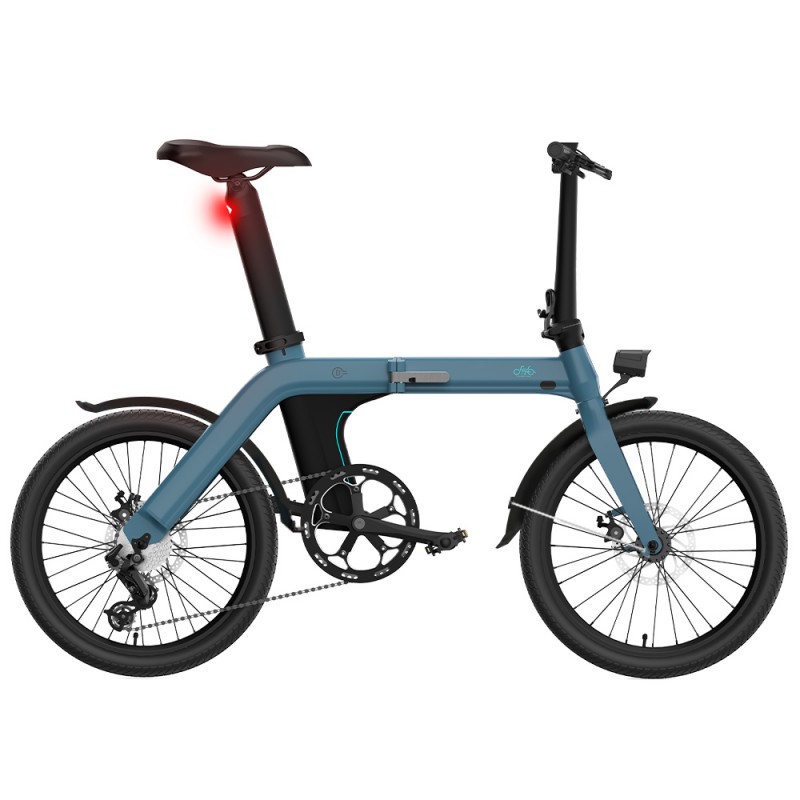 FIIDO D11 Folding Electric Moped Bicycle 20" 250W Motor Blue