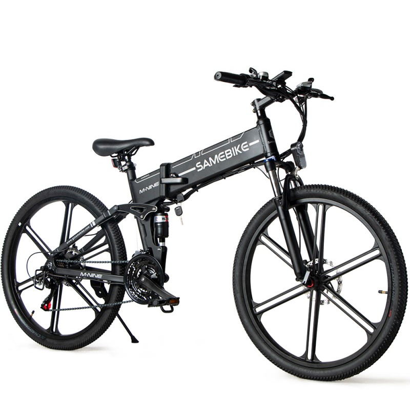 Składany rower elektryczny Samebike LO26 II, 500 W, maks. 35 km/h, czarny