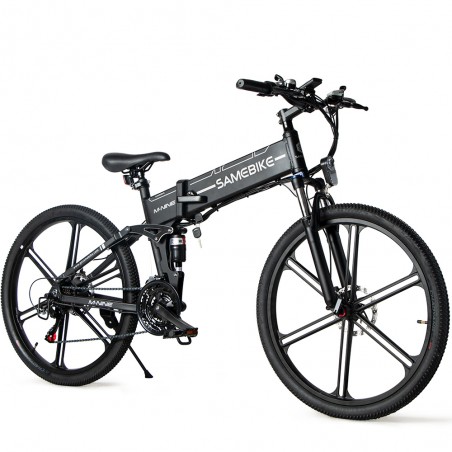 Bicicletta elettrica pieghevole Samebike LO26 II 500 W Max 35 km/h Nera