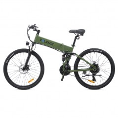 KAISDA K1-V Electric Bike 26 Inch Mountain Bike Army Green