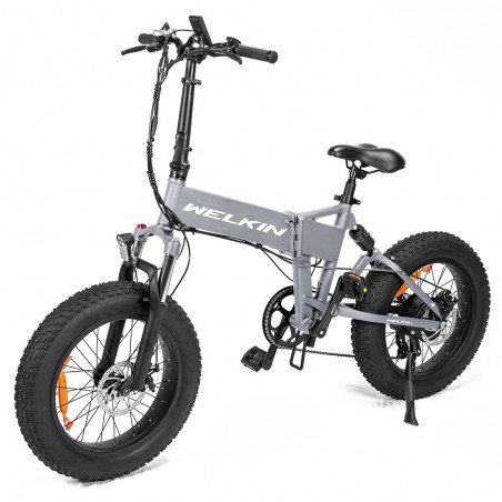 Vélo Électrique WELKIN WKES001 Snow Bike Argent