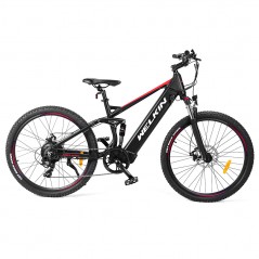 Bicicleta eléctrica WELKIN WKES002 350W MTB negra y roja