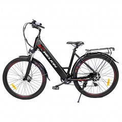 Bicicleta elétrica WELKIN WKEM002 250W 25Km/h bicicleta urbana preta