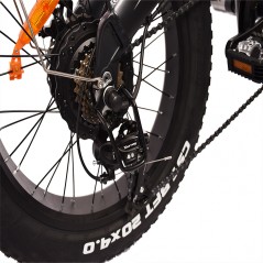 Bicicleta ciclomotor eléctrica plegable KAISDA K2 Pro neumático ancho de 20*4,0 pulgadas