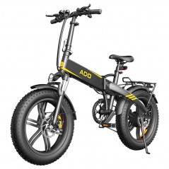 Bicicleta elétrica ADO A20F XE 350W preta