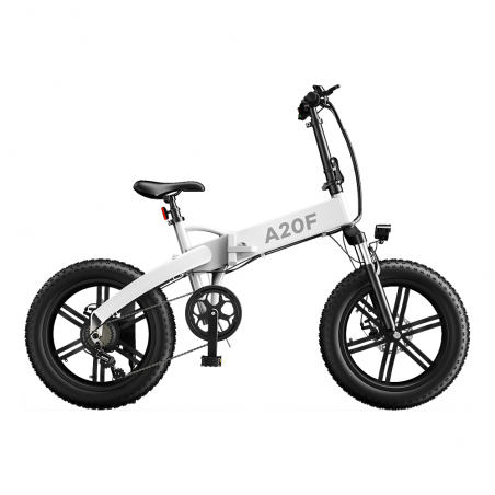 Bici pieghevole elettrica ADO A20F+ Motore 500 W Batteria 10,4 Ah Bianco