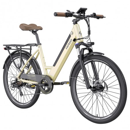 FAREES F26 Pro 26'' Step-by-Step City-Elektrofahrrad Gold