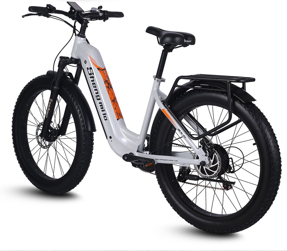 Elektrische fiets Shengmilo MX06 wit 26 inch 500W 42Km/H 17,5Ah