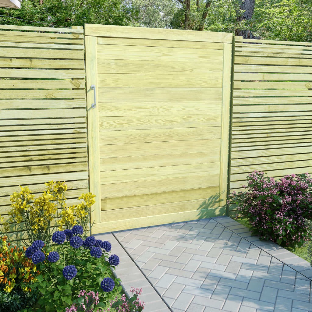 Impregnovaná borovicová zahradní brána 125x100 cm
