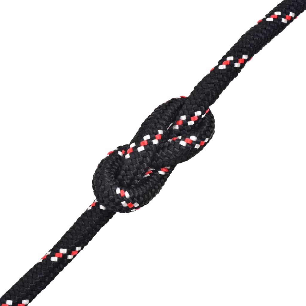 Námořní polypropylenové lano 6 mm 100 m Černé