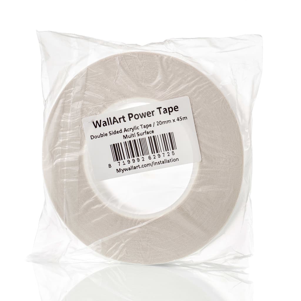 WallArt Power Tape Dobbeltsidet gennemsigtig
