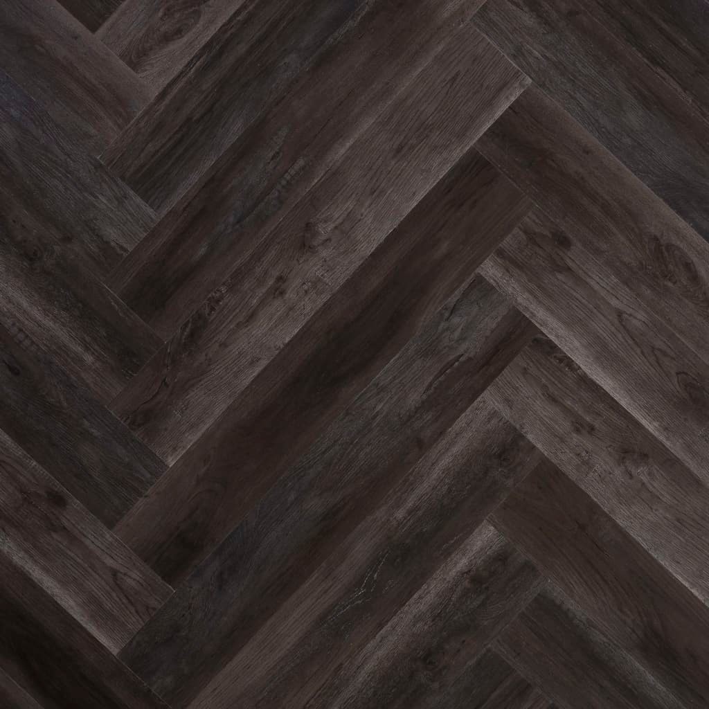 WallArt Tablones con apariencia de madera Roble granero Negro carbón