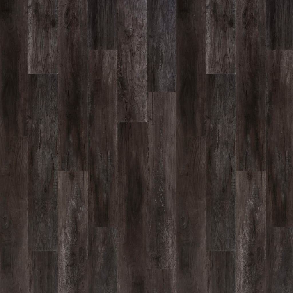 WallArt Wood Look Plankor Ladugård Ek Charcoal Black