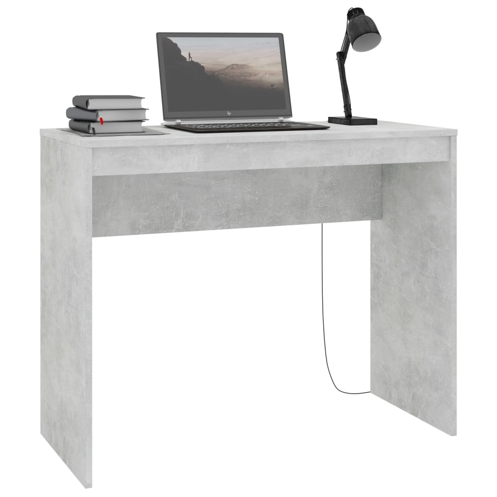 Beton szürke íróasztal 90x40x72 cm-es forgácslap