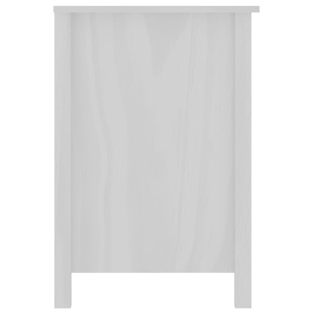 Hill Range White Skrivbord 150x50x74 cm Massiv furu