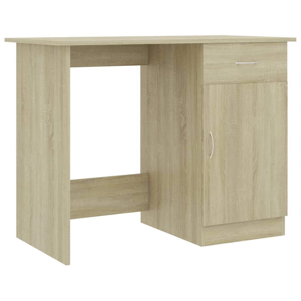 Schreibtisch aus Sonoma-Eiche, 100 x 50 x 76 cm, Spanplatte
