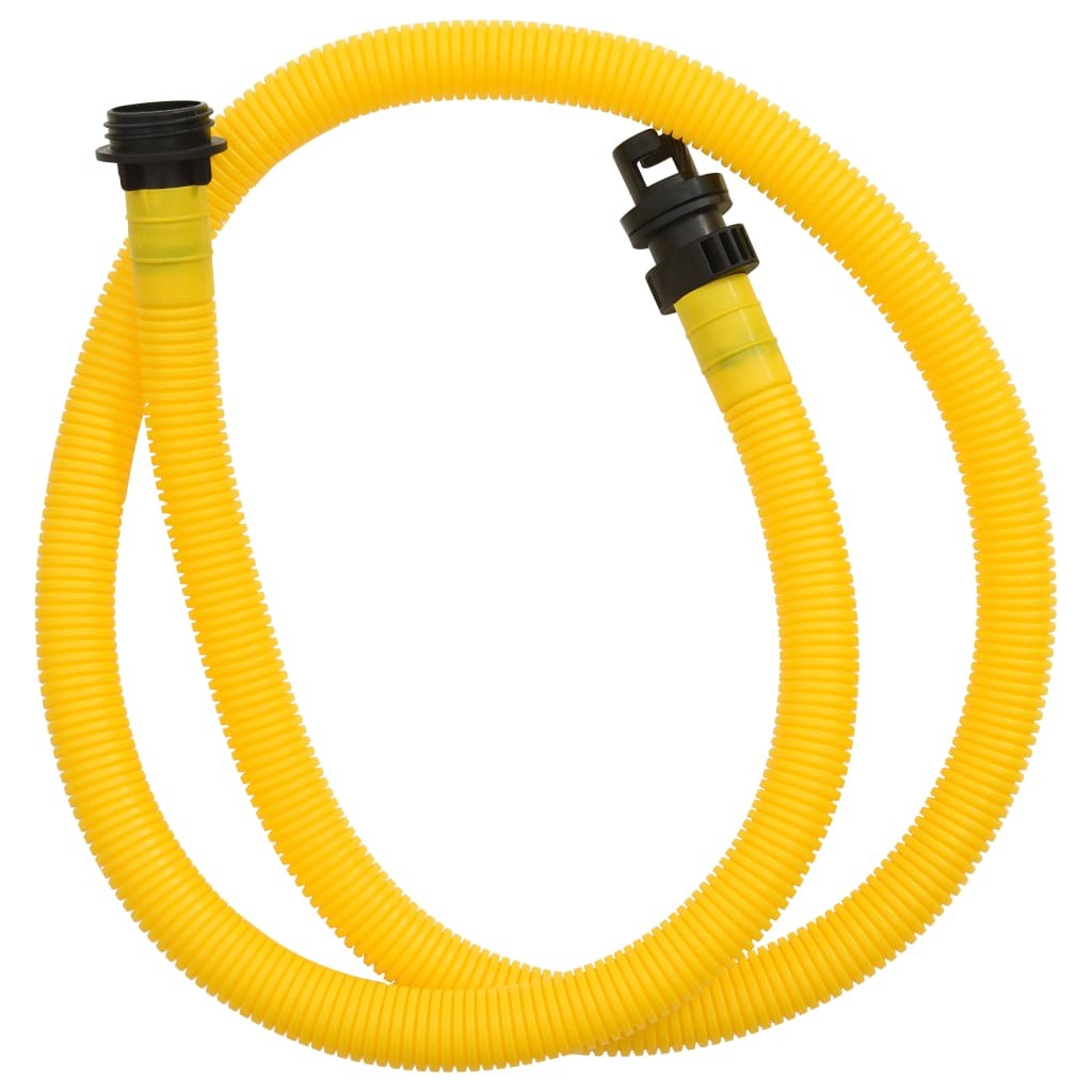 Foot pump 21x29.5 cm PP and PE gray and yellow