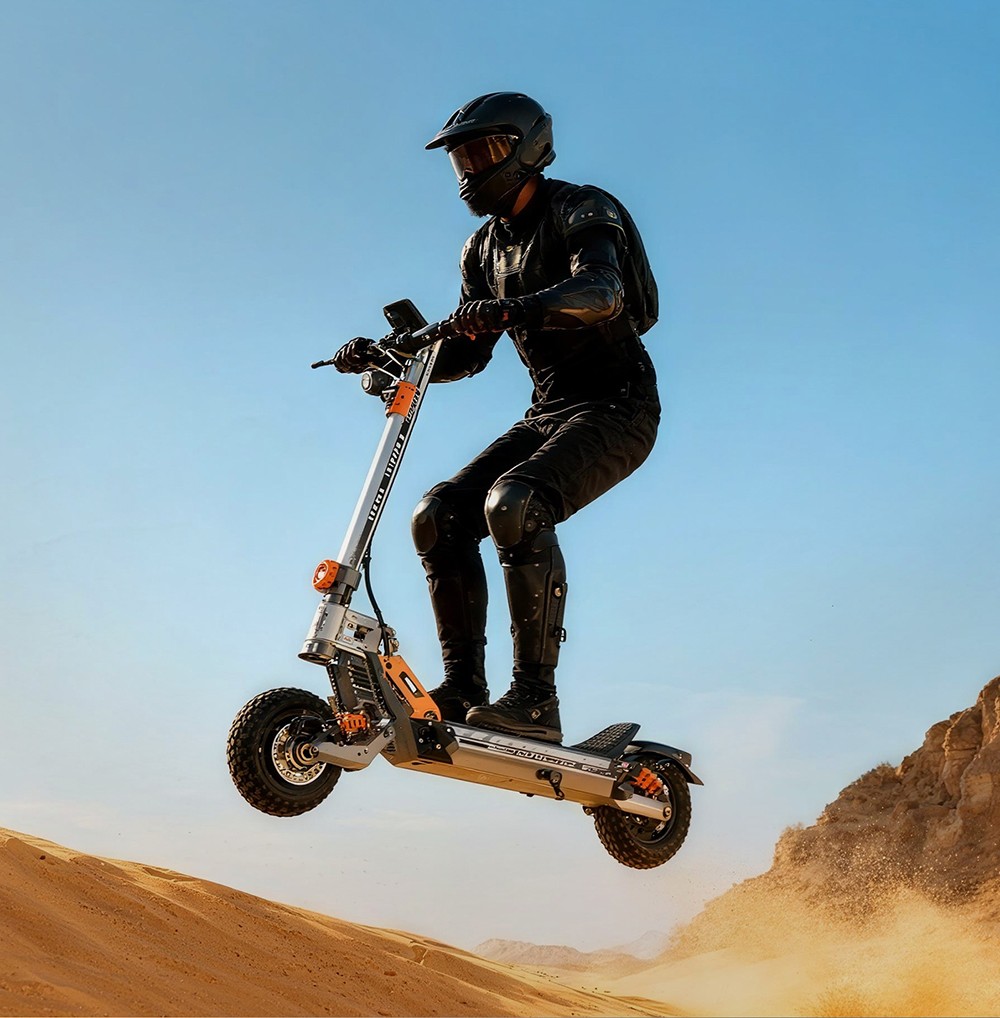 GELEIPU GT EVO el-scooter, 1600 W x 2 motor, 60 V 36 Ah batteri, 11 tommer dæk, maksimal hastighed 86 km/t, rækkevidde 95 km, hydrauliske bremser, hydraulisk fjeder støddæmper