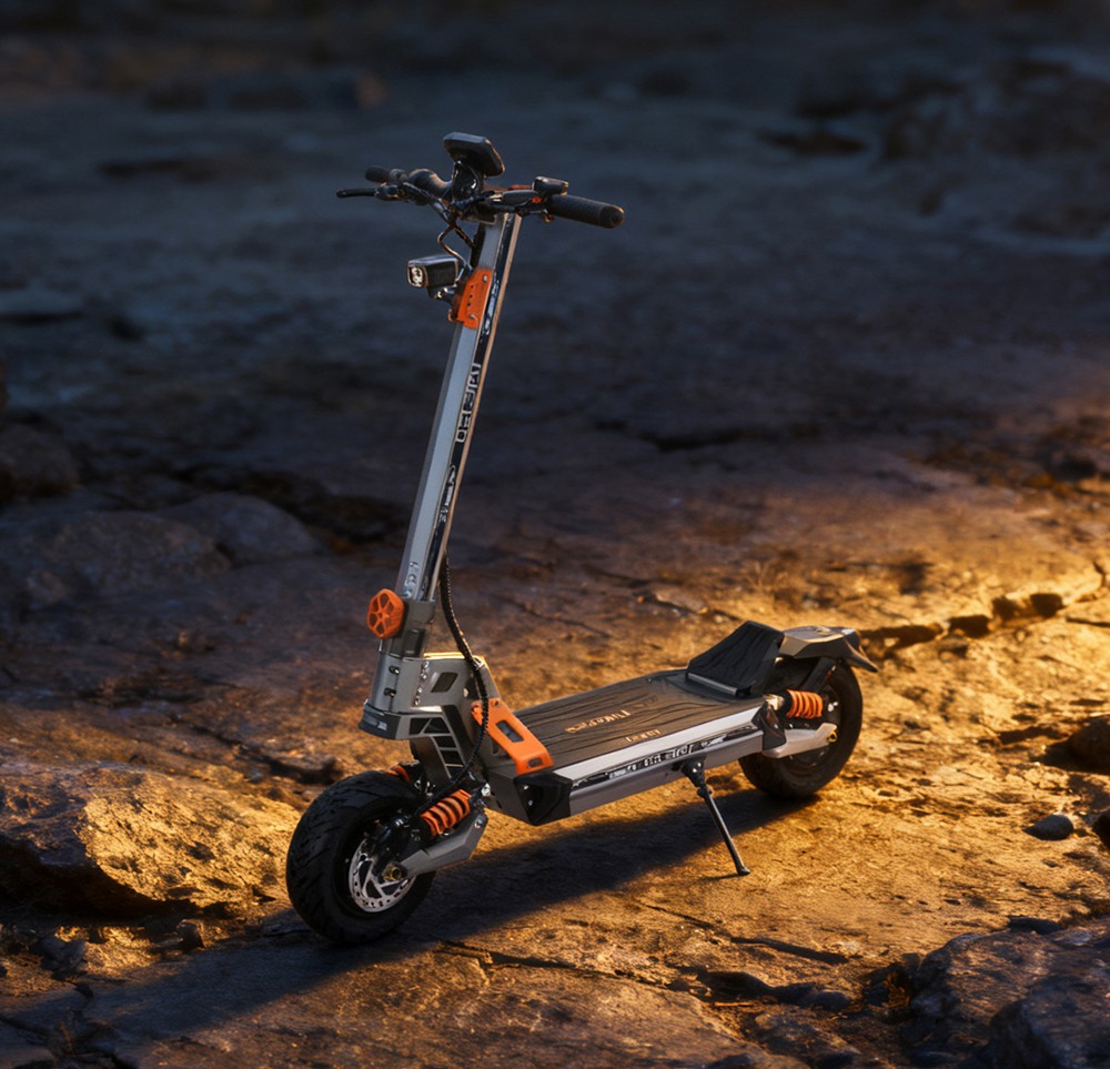 GELEIPU GT EVO el-scooter, 1600 W x 2 motor, 60 V 36 Ah batteri, 11 tommer dæk, maksimal hastighed 86 km/t, rækkevidde 95 km, hydrauliske bremser, hydraulisk fjeder støddæmper