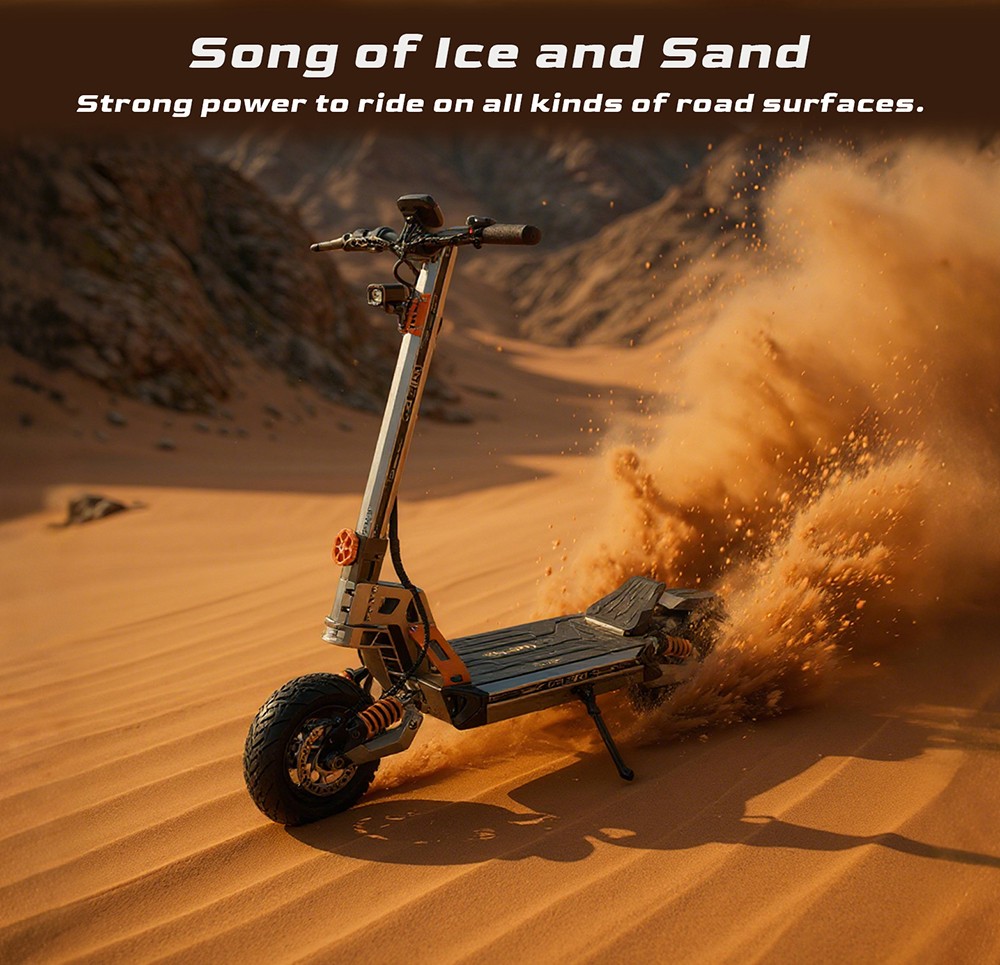 GELEIPU GT EVO el-scooter, 1600 W x 2 motor, 60 V 36 Ah batteri, 11 tommer dæk, maksimal hastighed 86 km/t, rækkevidde 95 km, hydrauliske bremser, hydraulisk fjeder støddæmper