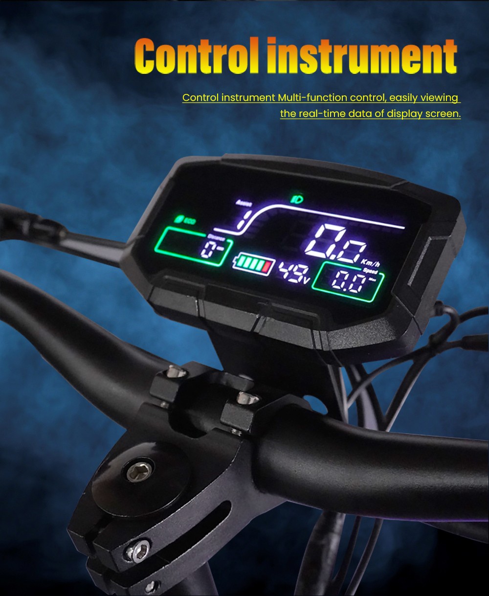 GELEIPU Z1 elektrische scooter, 1200 W motor, 48 V 20 Ah batterij, 10 inch banden, maximale snelheid 60 km / u, bereik 60 km, schijfrem voor en achter, schokdemper met vier schakels