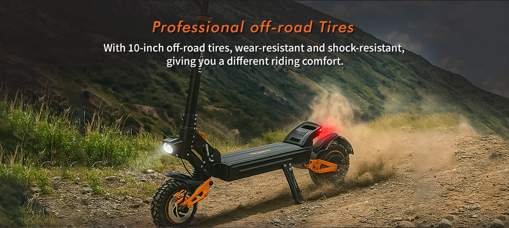 Hulajnoga elektryczna GELEIPU Z1 Pro, silnik 1200 W x 2, akumulator 52 V 20 Ah, opony 10 cali, prędkość maksymalna 65 km/h, zasięg 70 km, podwójny mechaniczny hamulec tarczowy, zawieszenie czterowahaczowe