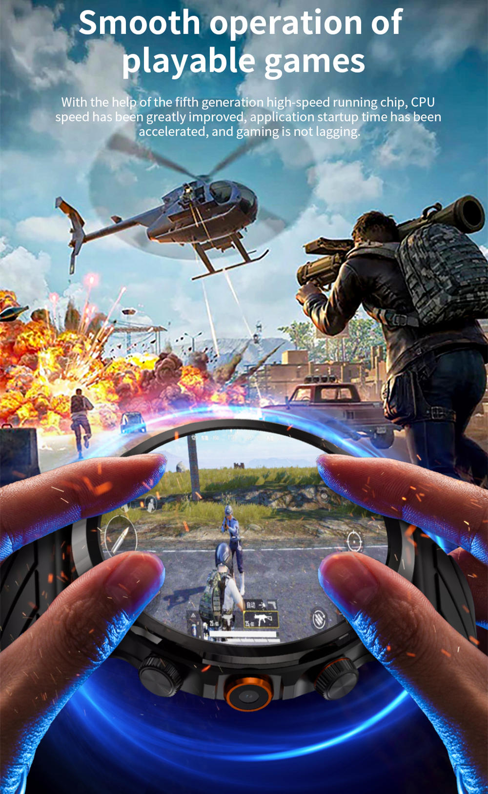 LOKMAT APPLLP 8 Pro Smartwatch, Android 8.1, 1,85'' TFT HD-Bildschirm, 4G-Anrufe, NFC-Zugriff, Herzfrequenz- und Blutsauerstoffüberwachung