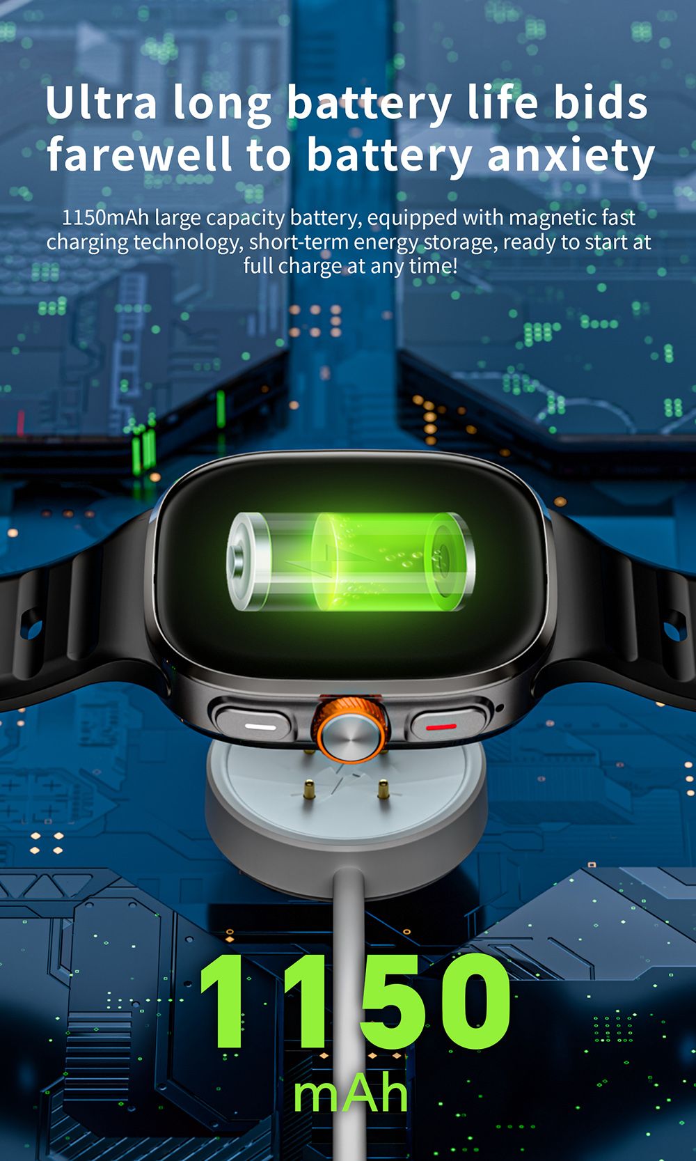 LOKMAT APPLLP 6 MAX Smartwatch, 3 GB RAM, 32 GB ROM, 2,16 Zoll AMOLED-Bildschirm, 4G/5G LTE-kompatibel, GPS-Positionierung