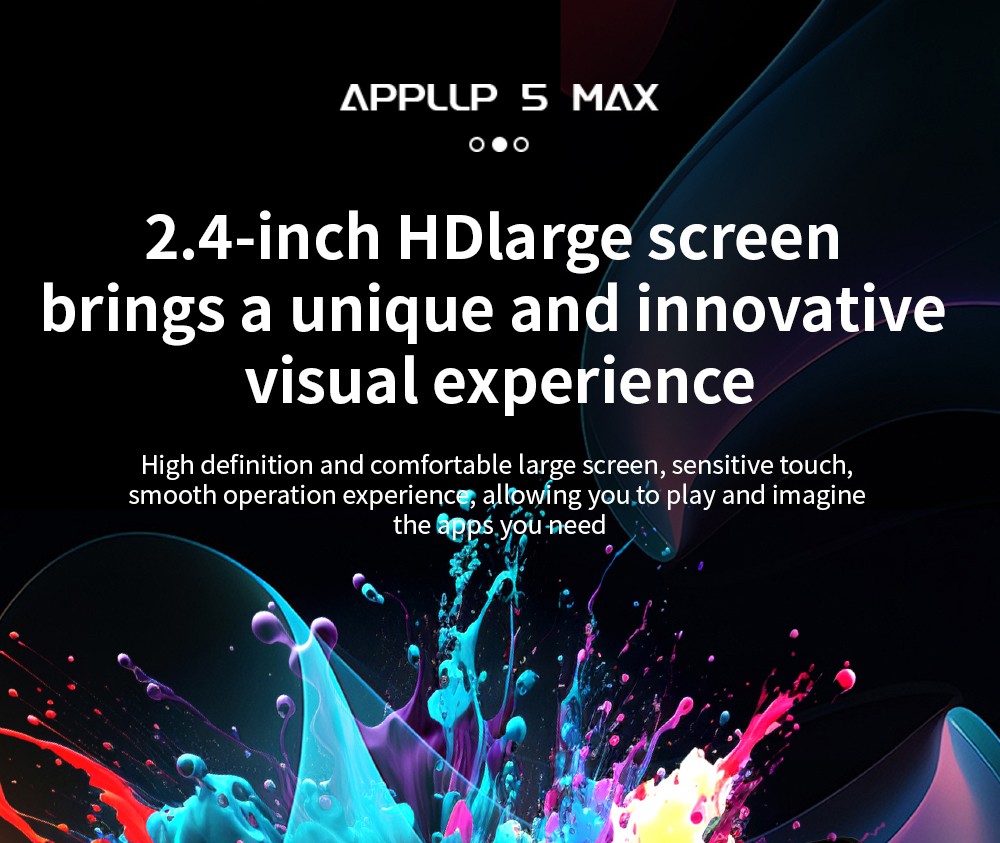 Chytré hodinky LOKMAT APPLLP 5 MAX, 2,4" HD obrazovka, Android 10.7, baterie 1500 mAh, 4G hovory, duální fotoaparát, 6 GB + 128 GB, monitorování srdečního tepu a krevního kyslíku