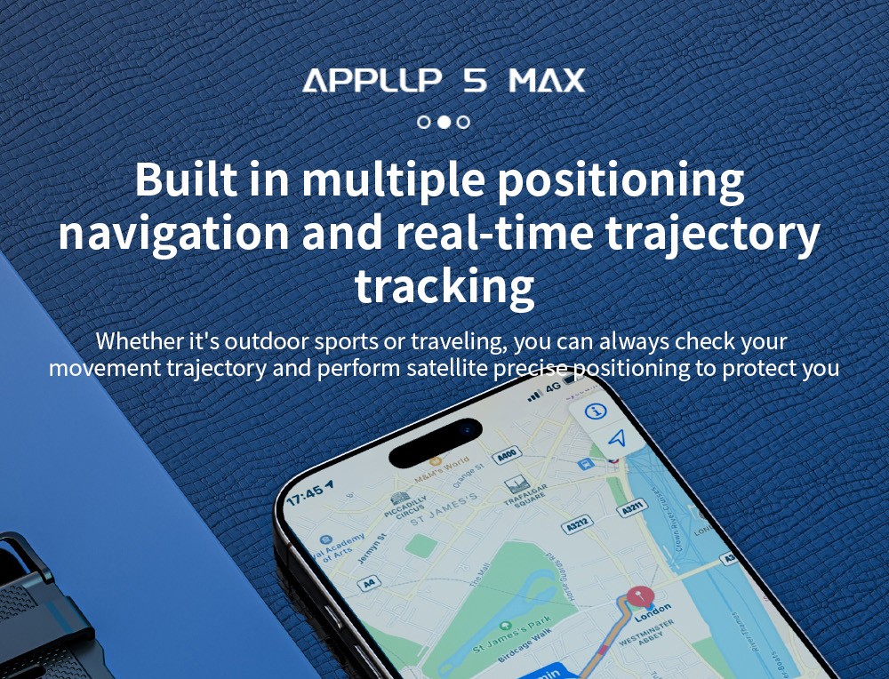 Chytré hodinky LOKMAT APPLLP 5 MAX, 2,4" HD obrazovka, Android 10.7, baterie 1500 mAh, 4G hovory, duální fotoaparát, 6 GB + 128 GB, monitorování srdečního tepu a krevního kyslíku