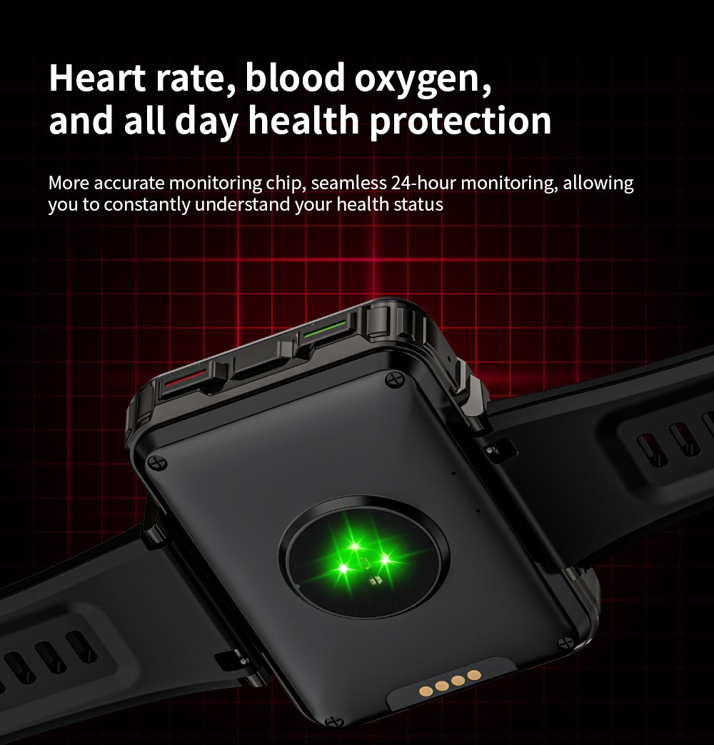 Chytré hodinky LOKMAT APPLLP 5 MAX, 2,4" HD obrazovka, Android 10.7, baterie 1500 mAh, 4G hovory, duální fotoaparát, 6 GB + 128 GB, monitorování srdečního tepu a krevního kyslíku